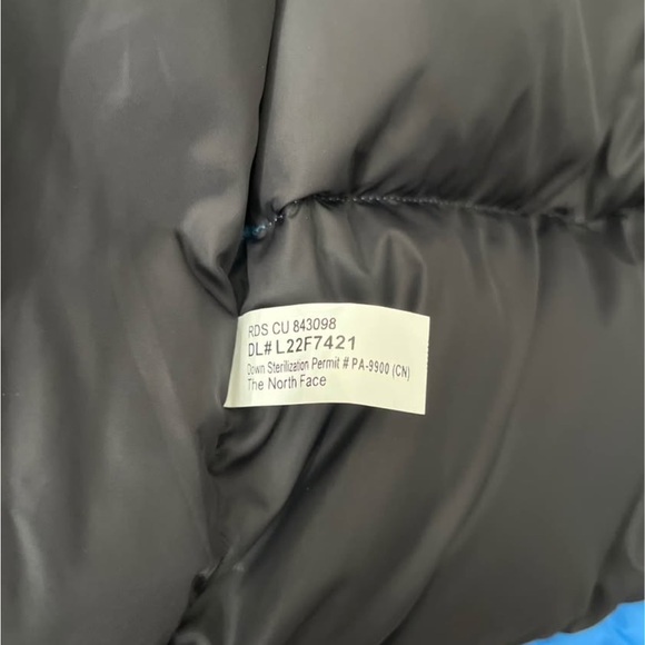The North Face Men’s 1996 Retro Nuptse 700 Down Vest Super Sonic Blue NWT Small - Picture 7 of 13